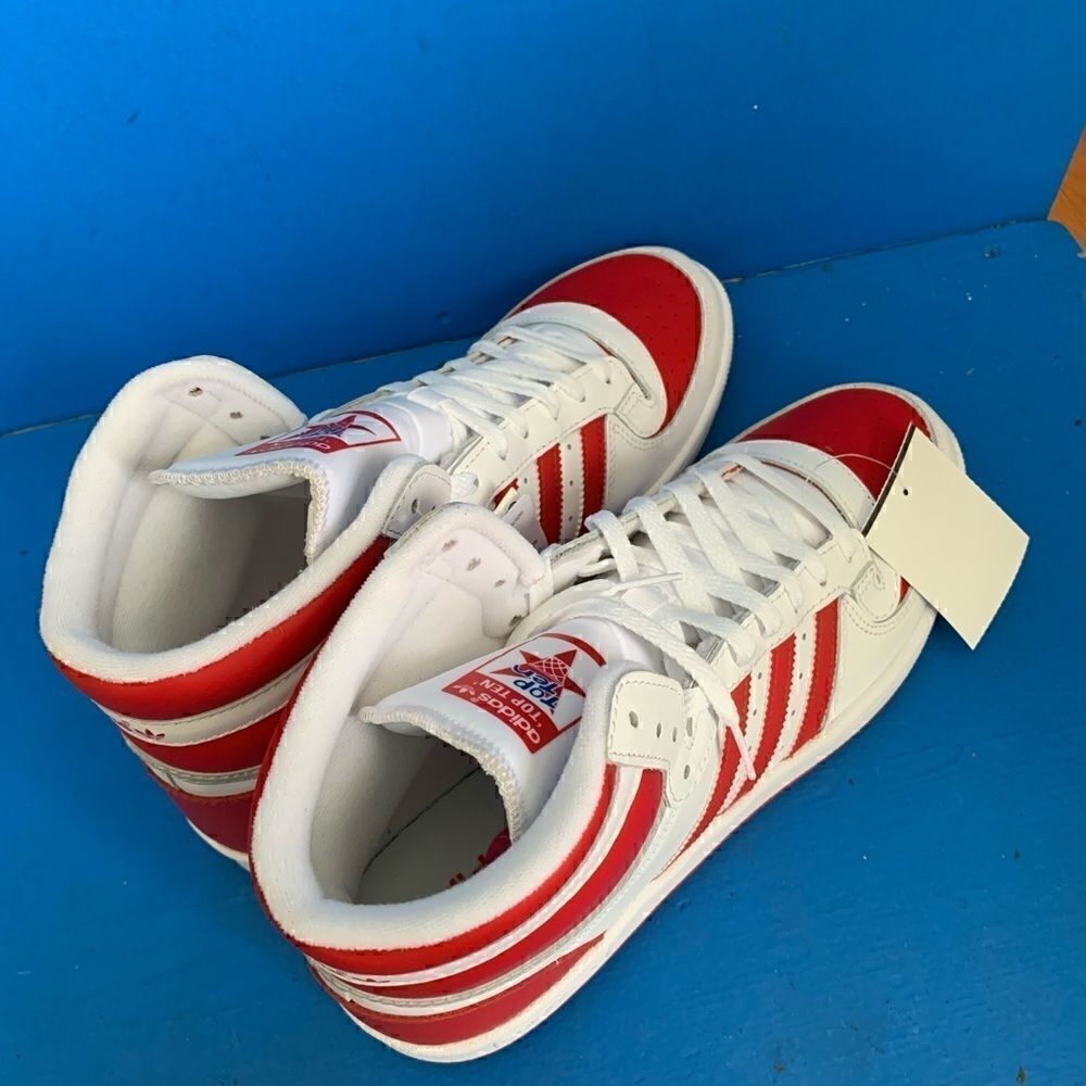 adidas Top Ten RB White Scarlet Red FV4925 Men's Basketball Sneakers Size 11 - Picture 4 of 12